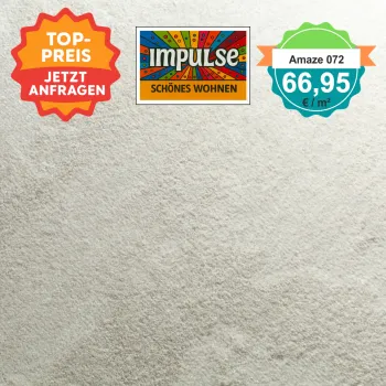 JAB Amaze – quadratische Draufsicht Velours-Teppichboden in fraise mit Preisaufdruck